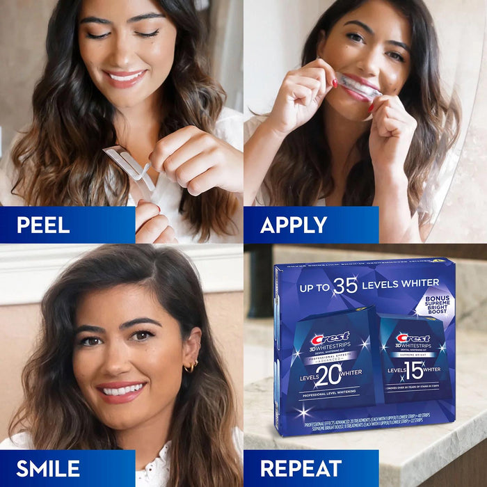 Crest 3D Whitestrips Professional Effects and Supreme Bright Whitening Kit