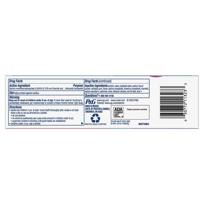 Crest Advanced Kid's Color Changing Fluoride Toothpaste, Bubblegum Flavor, 4.2 oz., 4 pk.