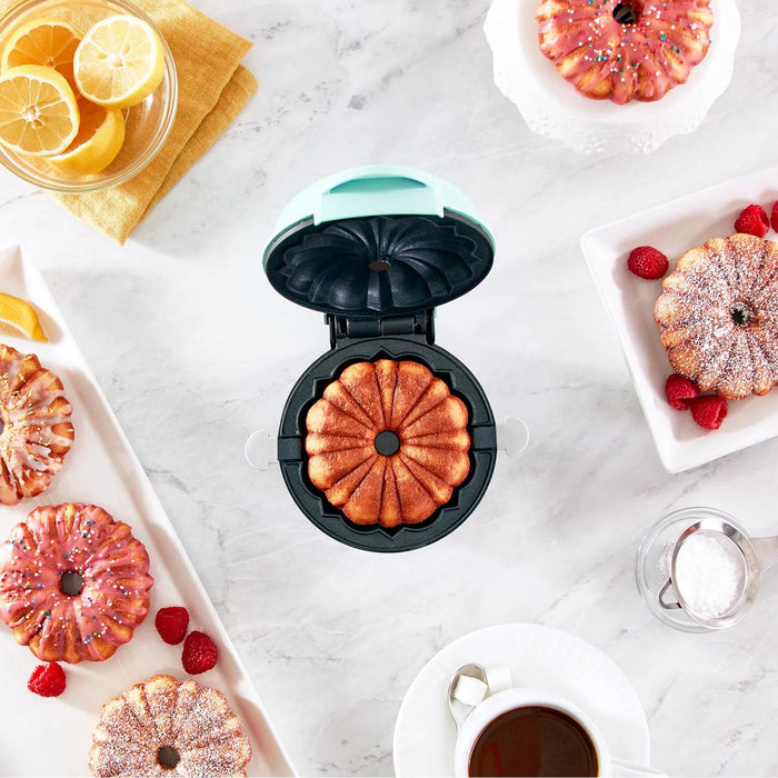 DASH Mini Bundt Cake Maker Machine for Kid-Friendly Breakfast, Snacks, Desserts and More with Non-stick Surface
