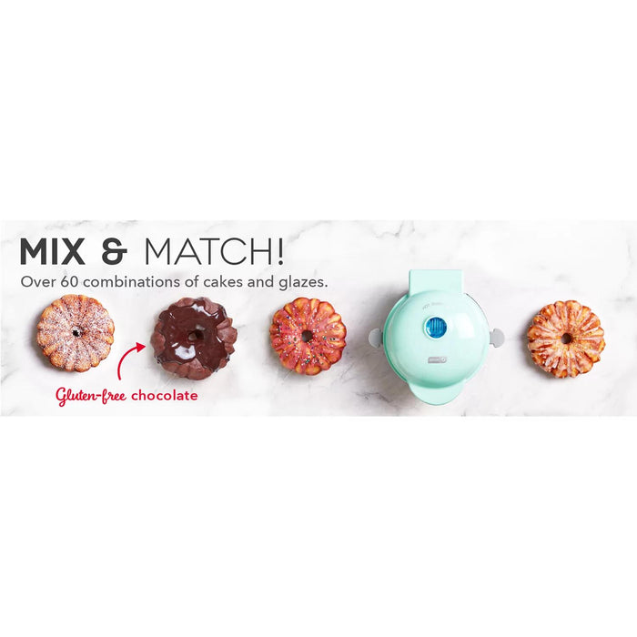 DASH Mini Bundt Cake Maker Machine for Kid-Friendly Breakfast, Snacks, Desserts and More with Non-stick Surface