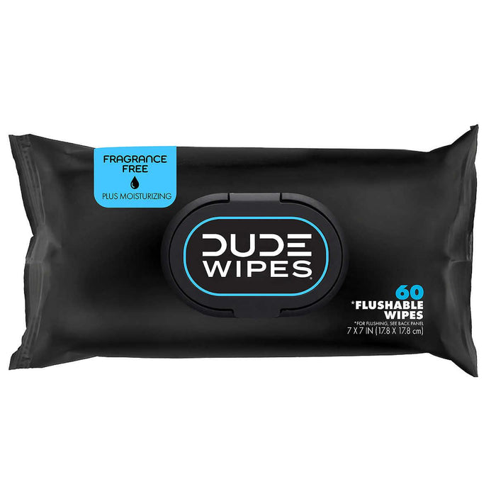 DUDE Wipes Fragrance-Free XL Flushable Wipes, 480 Wipes