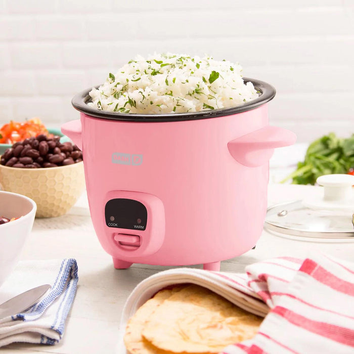 Dash Mini 2-Cup Rice Cooker with Keep Warm Function, Choose Color
