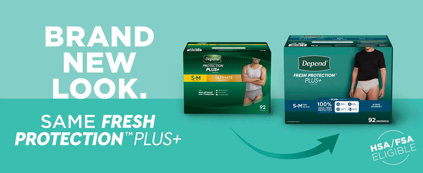 Depend Protection Plus Ultimate Underwear for Men