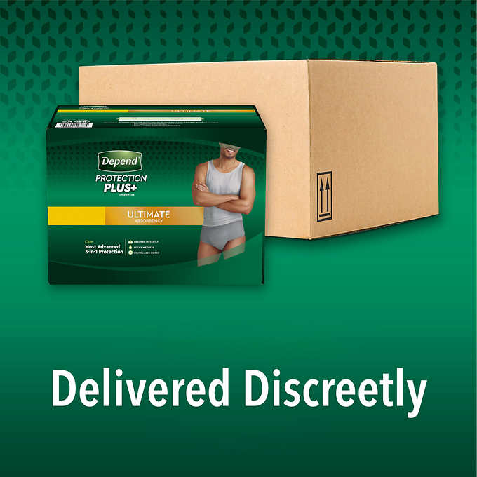 Depend Fresh Protection Plus Incontinence Underwear for Men, Ultimate Absorbency