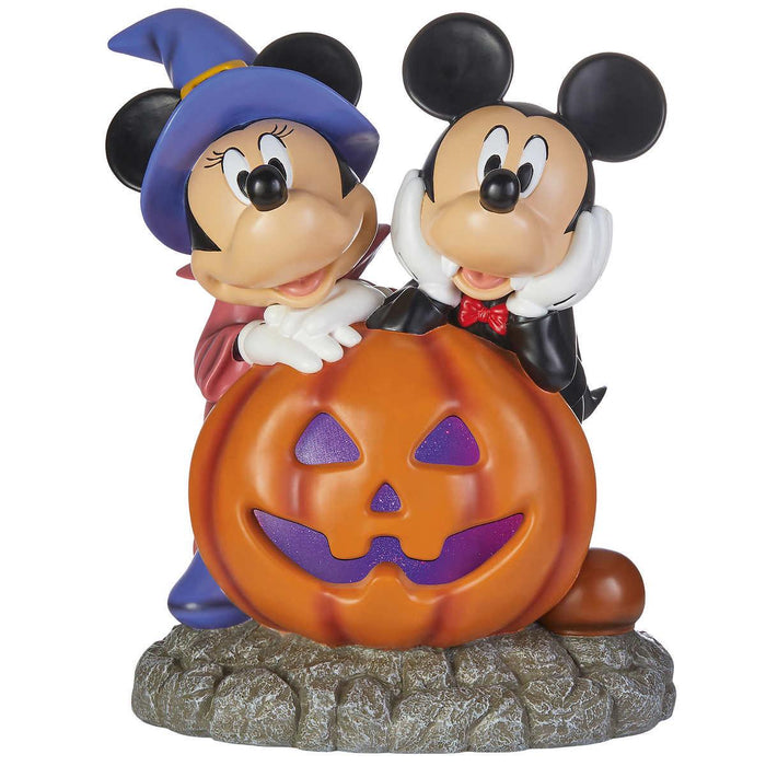 Disney Halloween Mickey and Minnie Pumpkin Greeter