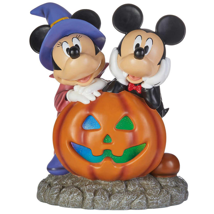 Disney Halloween Mickey and Minnie Pumpkin Greeter