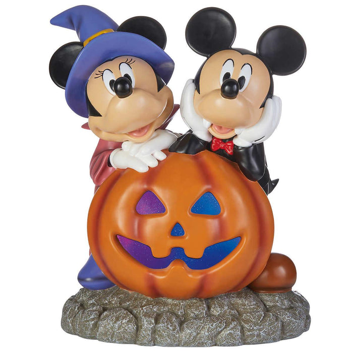 Disney Halloween Mickey and Minnie Pumpkin Greeter