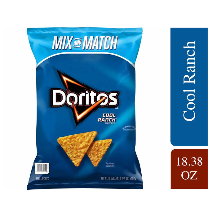 Doritos Cool Ranch Tortilla Chips, 18.38 oz.