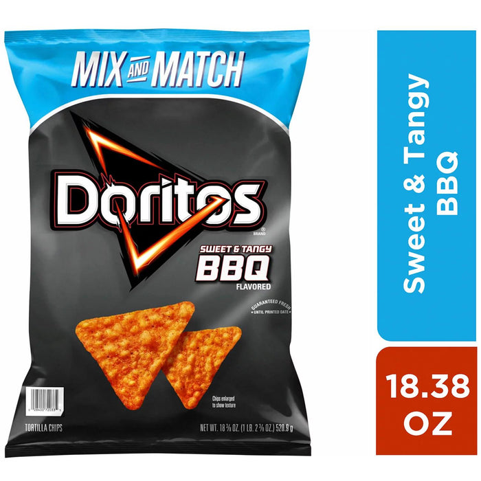 Doritos Sweet and Tangy BBQ Flavored Tortilla Chips, 18.375 oz.