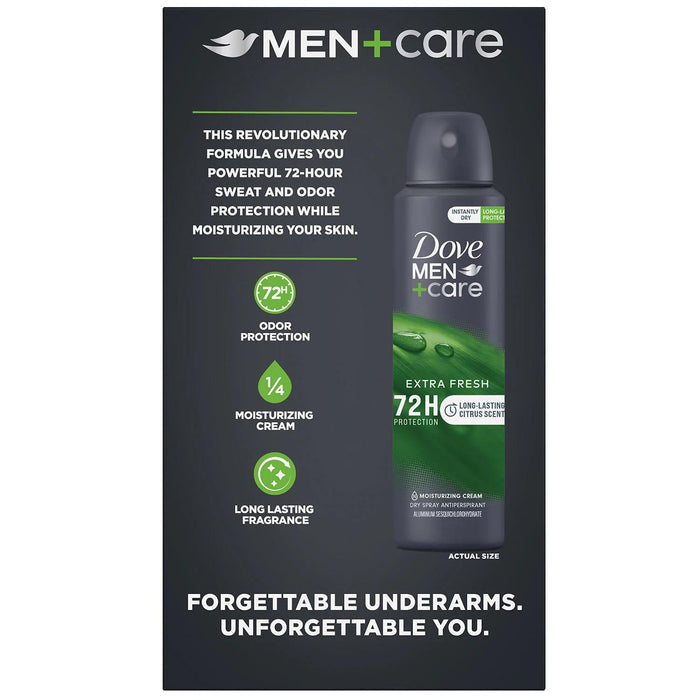 Dove Men+Care Extra Fresh Dry Spray Antiperspirant, 3.8 oz., 3 pk.