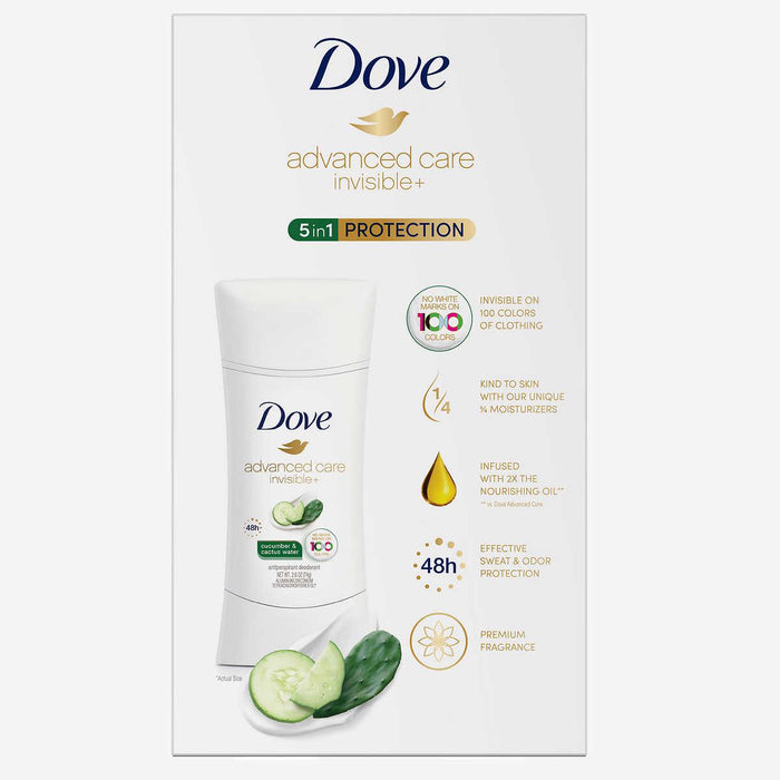 Dove advanced care invisible+ Antiperspirant Deodorant, 2.6 oz, 4-pack