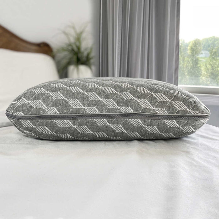 Dream Plush Adjustable Comfort Memory Foam and Fiber Bed Pillow