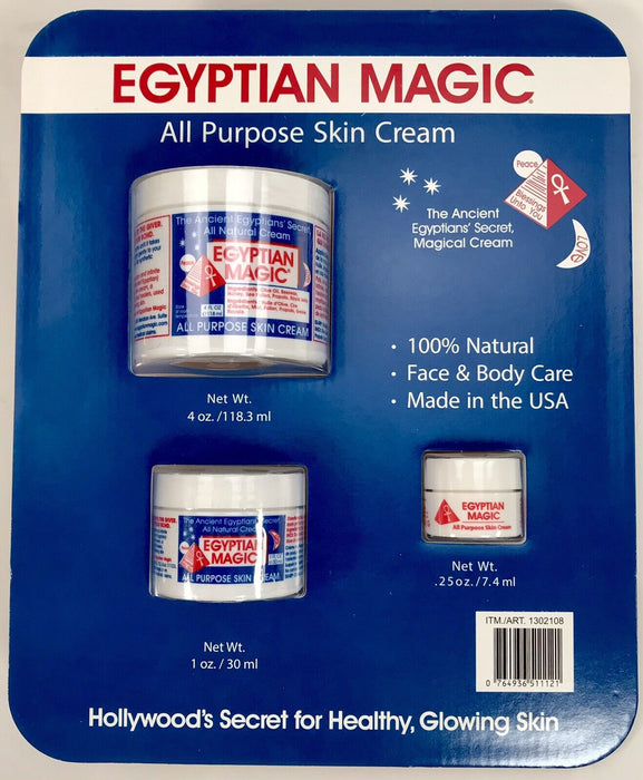 EGYPTIAN MAGIC Natural All Purpose Skin Cream Set, 3 Pack