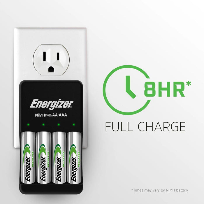 Energizer Recharge PowerPlus Charger AA and AAA Batteries, 8 pk.