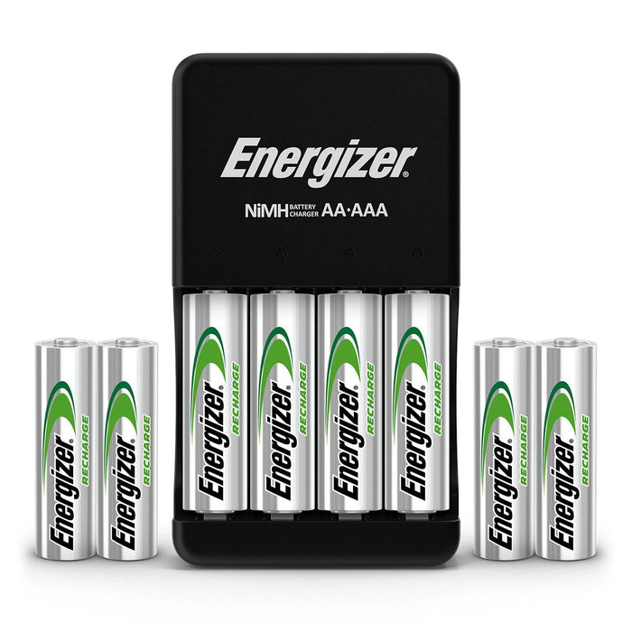 Energizer Recharge PowerPlus Charger AA and AAA Batteries, 8 pk.