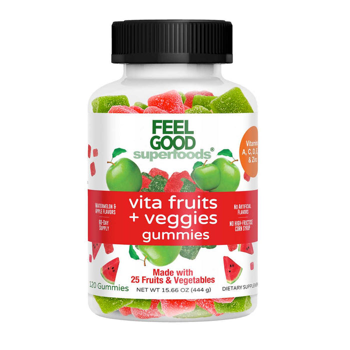 FC Vita Fruits and Veggies Gummies, 120 Count