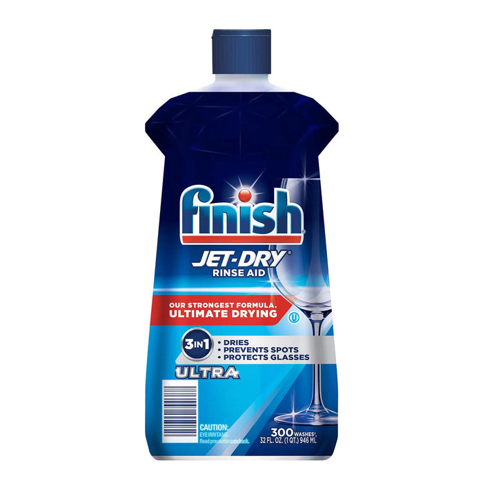 Finish Jet-Dry Ultra Rinse Aid, Dishwasher Rinse and Drying Agent (32 fl. oz.)