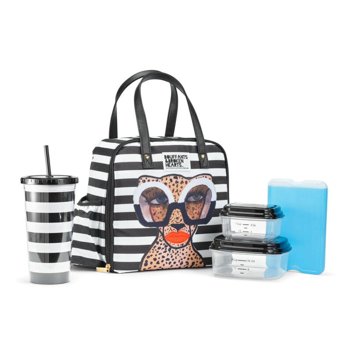 Fit and Fresh Artist Collection 5-Piece Deluxe Lunch Box, Choose Color