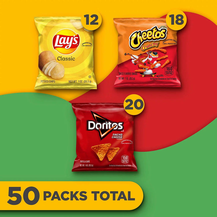 Frito-Lay Favorites Mix Chips and Snacks, Variety Pack, 50 pk.