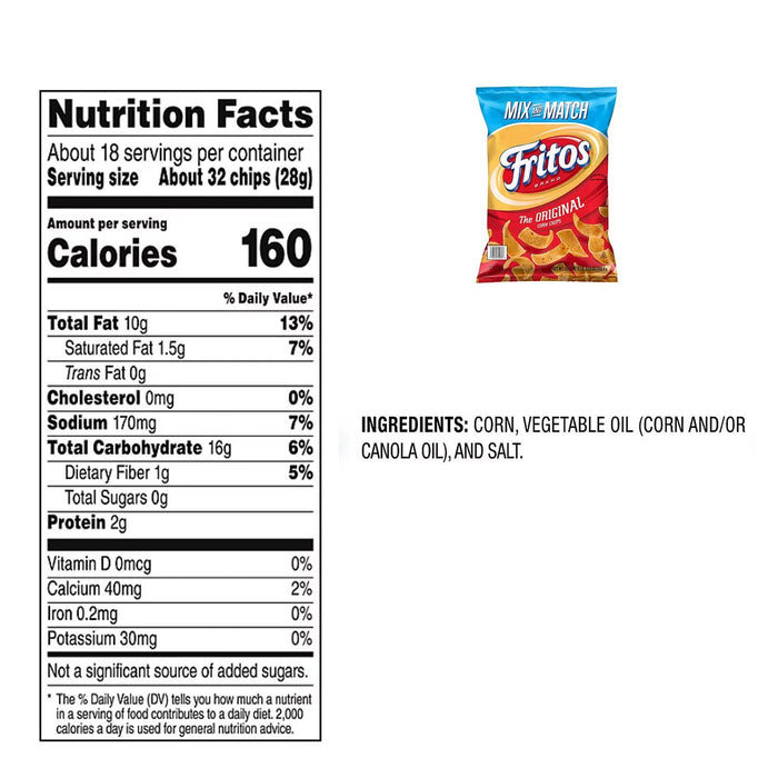 Fritos The Original Corn Chips, 18.125 oz.