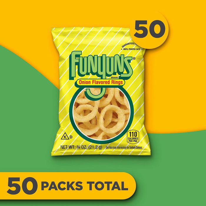 Funyuns Onion Rings Snacks, 0.75 oz., 50 ct.