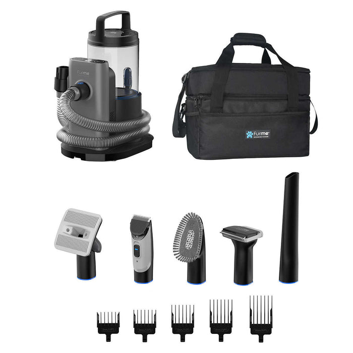 FurMe Professional Plus Pet Grooming Vacuum Kit with Carrying Case