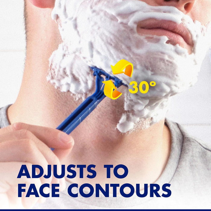 Gillette Sensor2 Plus Lubrastrip Pivoting Head Disposable Razors, 52 ct.