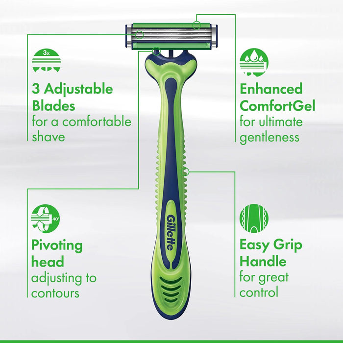 Gillette Sensor3 Sensitive Men's Disposable Razor, 24 ct.