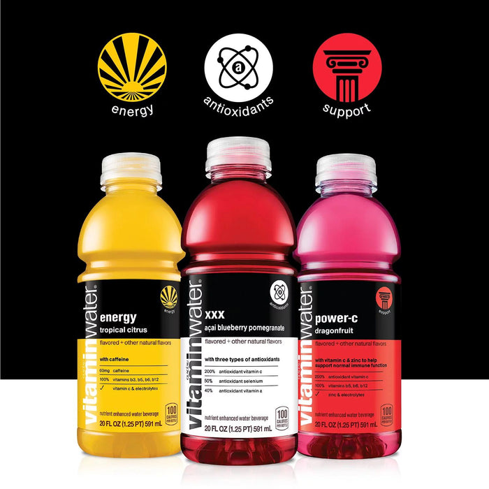 Glaceau Vitaminwater Variety Pack 20 fl. oz., 20 pk.