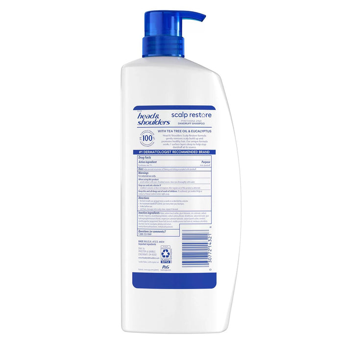 Head and Shoulders Scalp Restore Shampoo, 38.8 fl. oz.