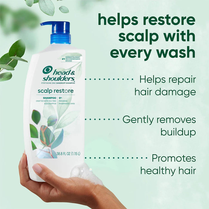Head and Shoulders Scalp Restore Shampoo, 38.8 fl. oz.