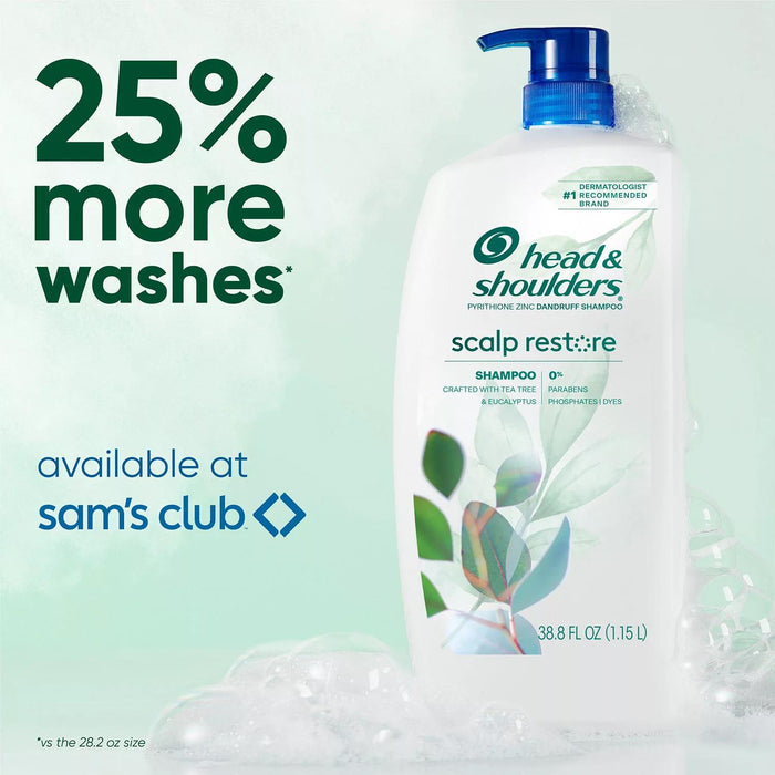 Head and Shoulders Scalp Restore Shampoo, 38.8 fl. oz.