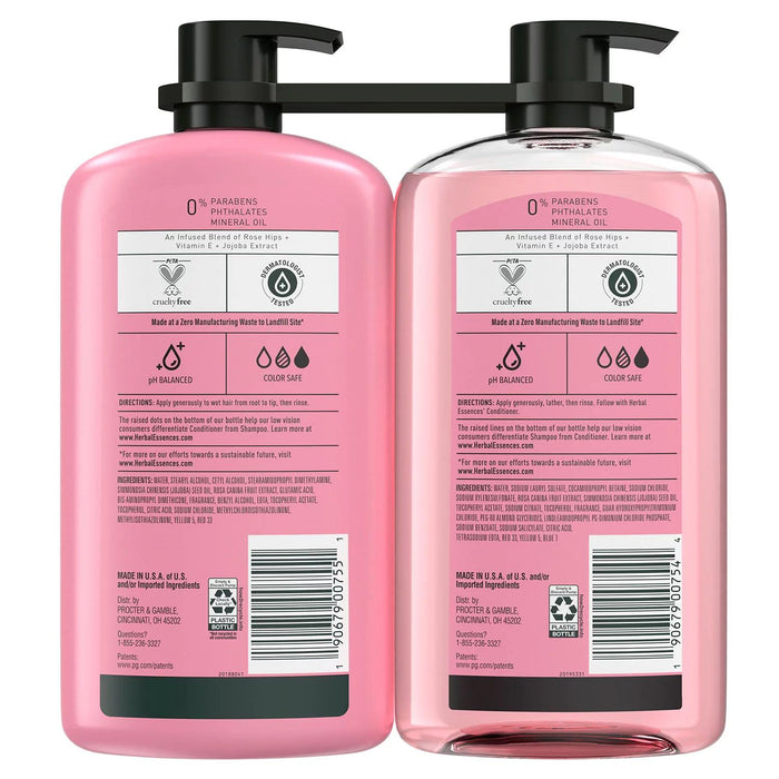 Herbal Essences Rose Hips Shampoo and Conditioner, 33.8 fl. oz., 2pk.