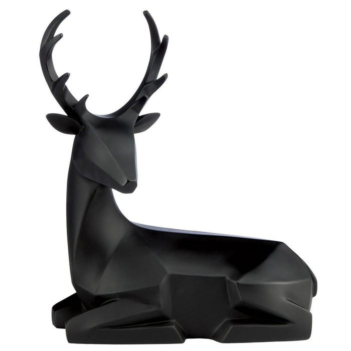 Holiday Black Modern Deer, Set of 2