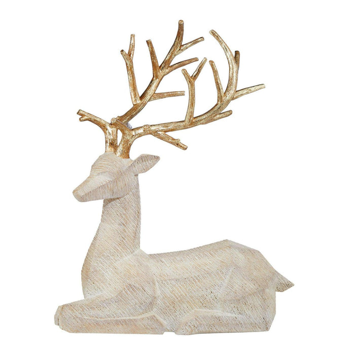 Holiday Deer Family with Trees, Set of 5