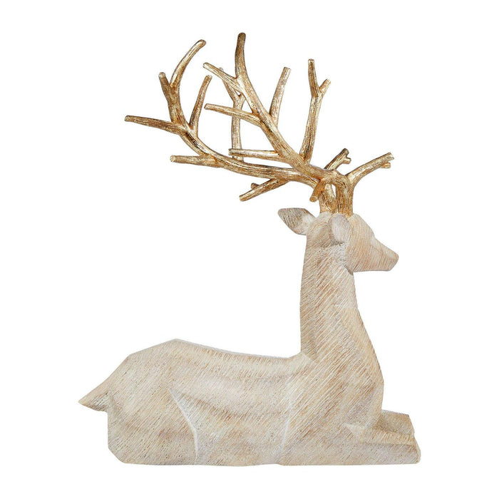 Holiday Deer Family with Trees, Set of 5