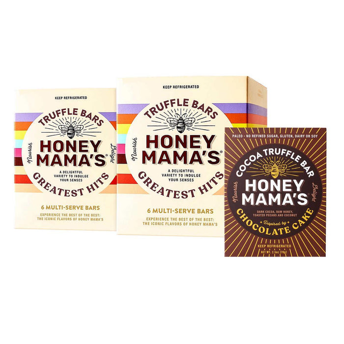 Honey Mama's Greatest Hits Truffle Bars, 2.5 oz, 12-ct