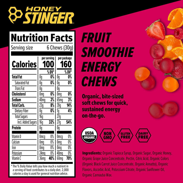 Honey Stinger Organic Energy Chews, Choose Your Flavor, 12 ct.