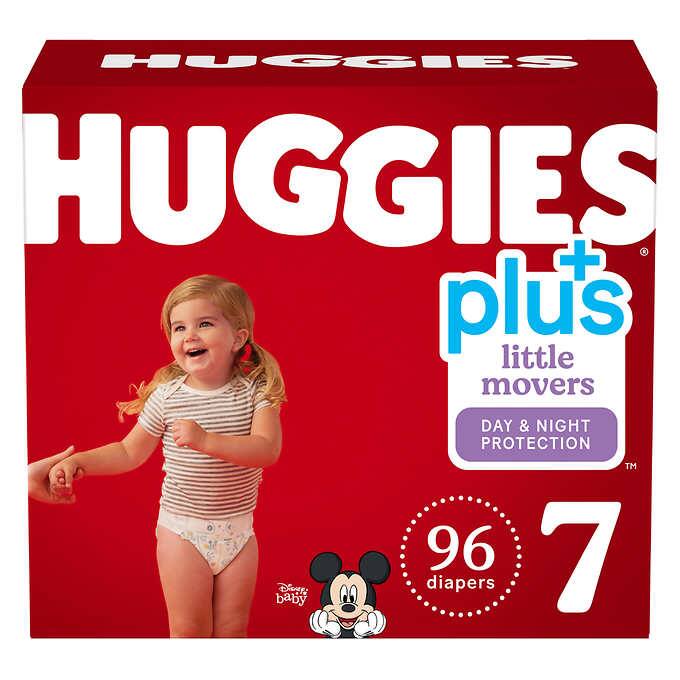 Huggies Plus Diapers Little Movers Sizes 3 - 7