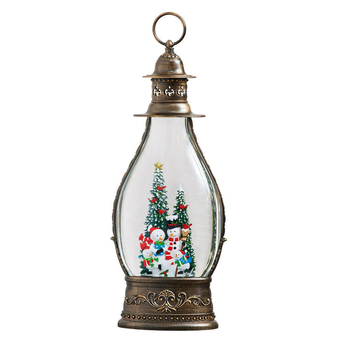 Jumbo Holiday Glitter Lantern with LED Light