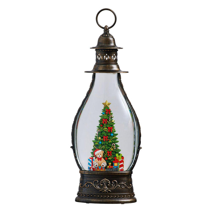 Jumbo Holiday Glitter Lantern with LED Light