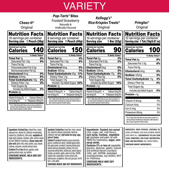 Kellogg's Family Favorites Mix, Variety Pack Snacks, 40 pk.