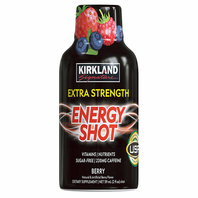 Kirkland Signature Extra Strength Energy Shot, 48 Bottles, 2 Ounces Each