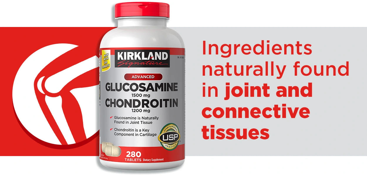 Kirkland Signature Glucosamine and Chondroitin, 220 Tablets