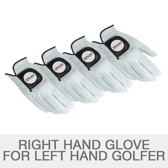 Kirkland Signature Leather Golf Glove 4-pack- Left Handed