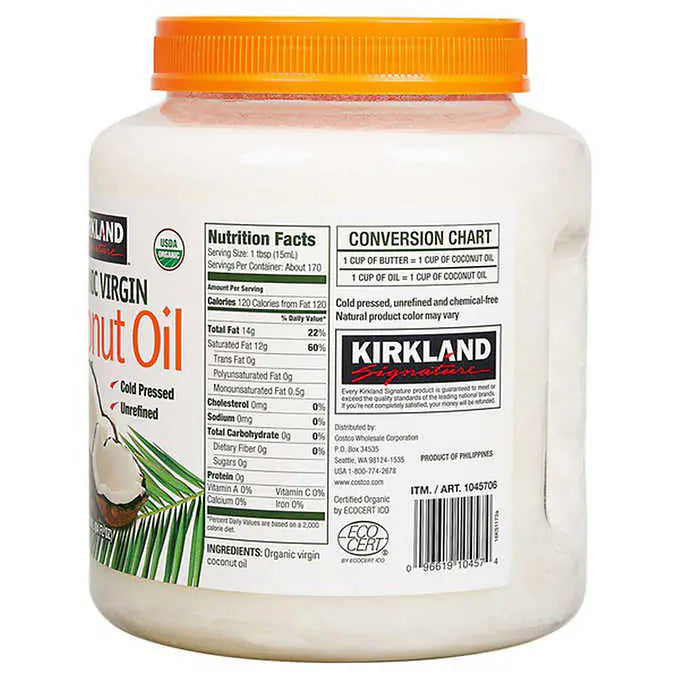 Kirkland Signature Organic Virgin Coconut Oil, 84 fl oz