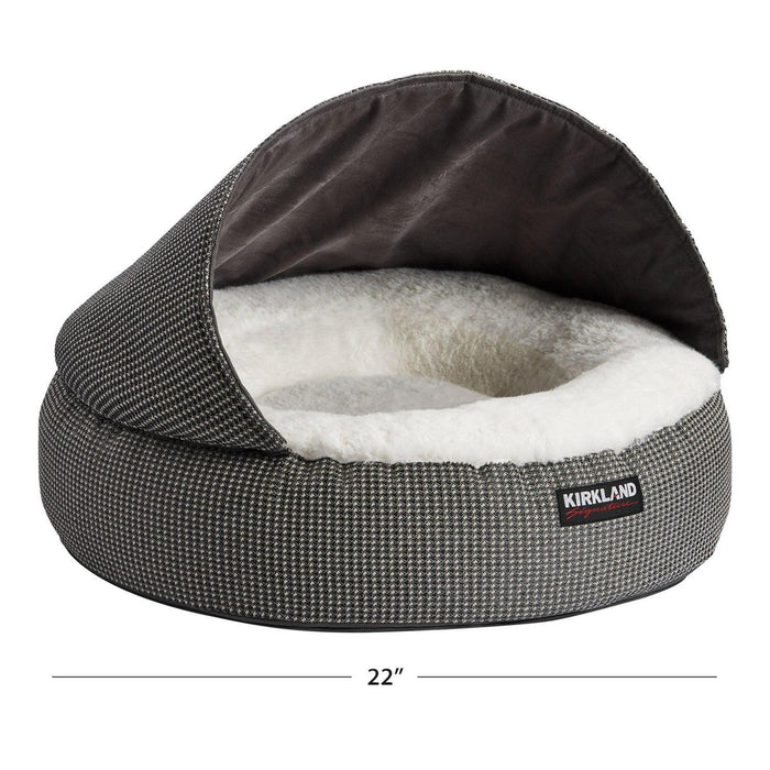 Kirkland Signature 22 Round Hooded Pet Bed