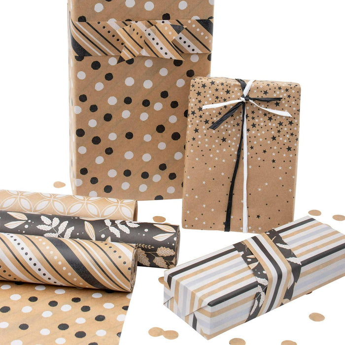 Kirkland Signature Double Sided Everyday Gift Wrap, 6-rolls, 540 sq. ft. Total