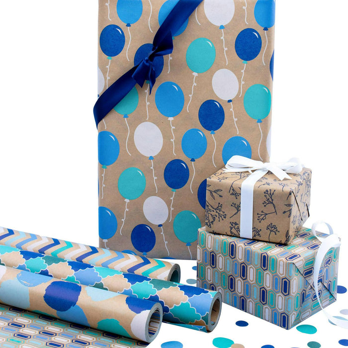 Kirkland Signature Double Sided Everyday Gift Wrap, 6-rolls, 540 sq. ft. Total