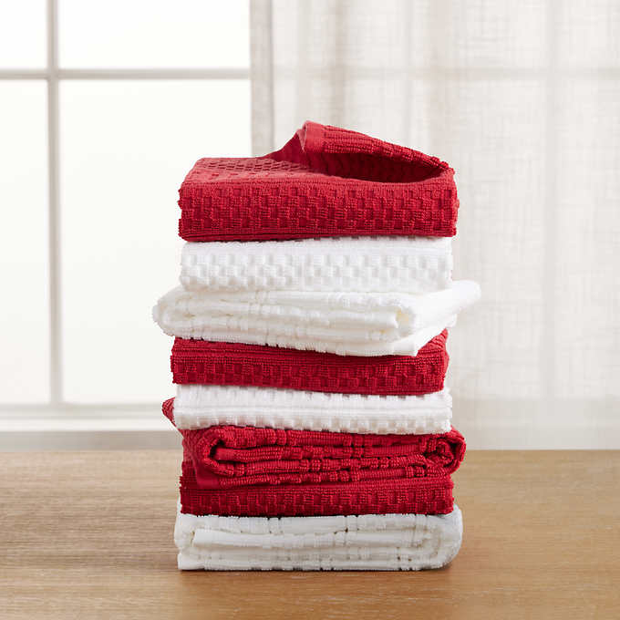 KitchenAid Cotton Classics Antimicrobial Kitchen Towels, 8-piece Set